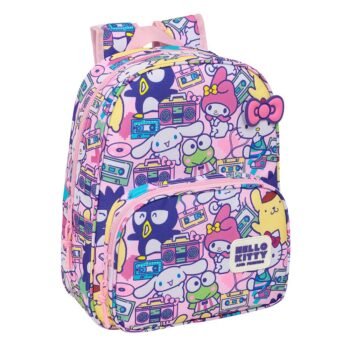 Sanrio Hello Kitty Mochila Infantil Preescolar Adaptable a Rosa