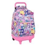 Sanrio Hello Kitty Mochila con Carro Doble Rosa