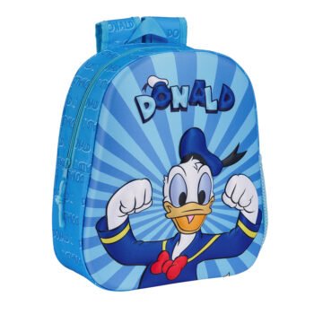 Thats Donald Mochila Infantil Preescolar Relieve Frontal 3D Azul
