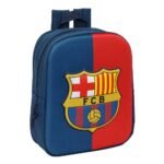 F.c. Barcelona Mochila Infantil Preescolar F. C. Relieve Frontal 3D Azul