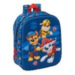 Paw Patrol Mochila Infantil Preescolar Relieve Frontal 3D Multicolor