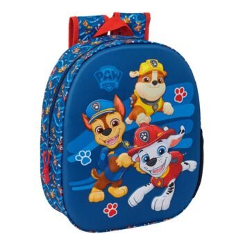 Paw Patrol Mochila Infantil Preescolar Relieve Frontal 3D Multicolor