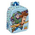 Toy Story Mochila Infantil Preescolar Relieve Frontal 3D Azul