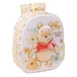 Winnie The Pooh Mochila Infantil Preescolar Relieve Frontal 3D Beige