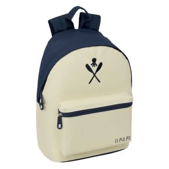 El Pulpo Mochila para Portátil Doble Beige