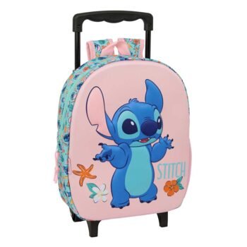 Disney Lilo & Stitch Mochila con Carro & Relieve Frontal 3D Multicolor
