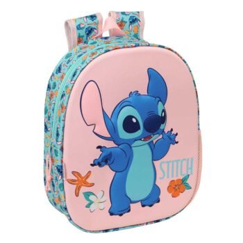 Disney Lilo & Stitch Mochila Infantil Preescolar & Relieve Frontal 3D Multicolor