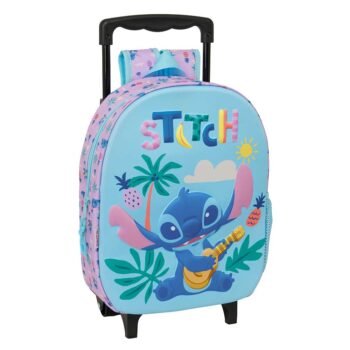 Disney Lilo & Stitch Mochila con Carro & Relieve Frontal 3D Multicolor