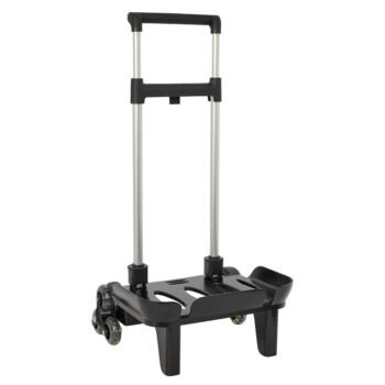 CARRO POR. PLE. TRIPLE RUEDA NEGRO