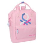 Benetton Mochila para Portátil Doble Rosa
