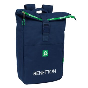 Benetton Mochila para Portátil Azul Marino
