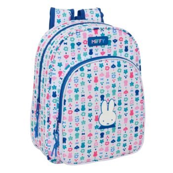 Miffy Mochila Infantil Preescolar Adaptable a Blanco