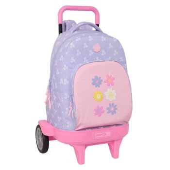 Mochila con Carro Doble Rosa