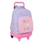 Mochila con Carro Doble Rosa