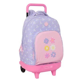 Mochila con Carro Doble Rosa