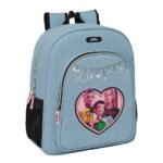 K-Pop Demon Hunters Mochila K - Pop Doble Adaptable a Azul