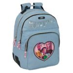 K-Pop Demon Hunters Mochila K - Pop Doble Adaptable a Azul