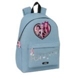 K-Pop Demon Hunters Mochila K - Pop para Portátil Doble Azul