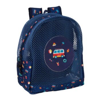 Mochila Doble Azul