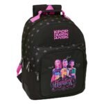 K-Pop Demon Hunters Mochila K - Pop Doble Adaptable a Negro