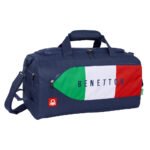 Benetton Bolsa Deportiva Bolsa de Deporte Azul Marino