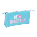 Benetton Estuche Portatodo Triple Azul