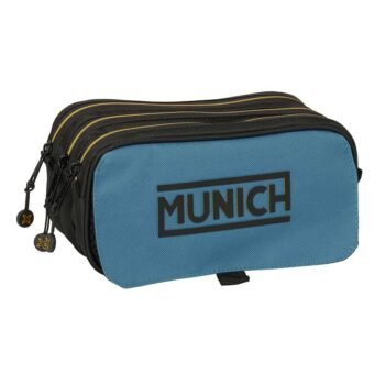 Munich Estuche Portatodo Triple Adaptable a Azul