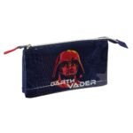 Star Wars Estuche Portatodo Triple Azul Marino