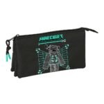 Minecraft Estuche Portatodo Rr Triple Azul
