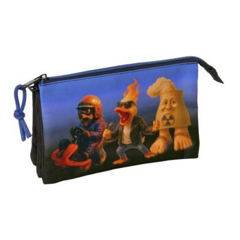 Skifidol Italian Brainrot Estuche Portatodo Triple Azul
