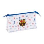 F.c. Barcelona Estuche Portatodo F. C. Triple Preescolar Blanco