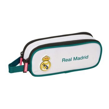 Real Madrid Estuche Portatodo Doble Blanco