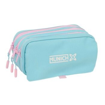 Munich Estuche Portatodo Triple Adaptable a Azul