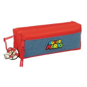 Super Mario Estuche Portatodo Triple Negro