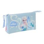 Disney Frozen Estuche Portatodo Triple Morado