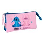 Disney Lilo & Stitch Estuche Portatodo & Triple Azul Marino