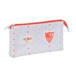 Sevilla FC Estuche Portatodo Triple Preescolar Blanco