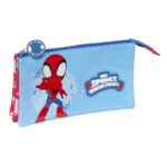 Marvel Spider-Man Estuche Portatodo Triple Azul