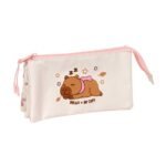 Estuche Portatodo Triple Rosa