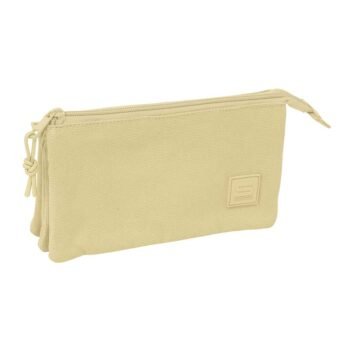 Estuche Portatodo Triple Beige