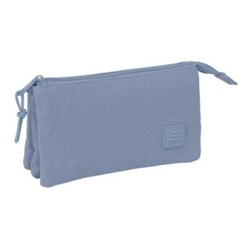 Estuche Portatodo Triple Azul