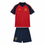 RFEF - Réplica Oficial de la Primera Equipación de la Selección Española de Fútbol 2026 - Minikit Pantalón y Camiseta de España para Niño Unisex - 100% Poliester Transpirable - Talla 14 Años