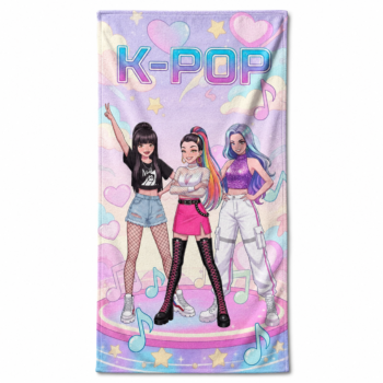 Toalla Microfibra K-POP Pastel Multicolor 70x140 cm - Playa, Piscina, Baño y Deporte