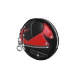 DC Comics Harley Quinn Monedero Redondo Negro