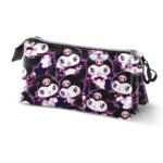 Sanrio Kuromi Estuche Portatodo Triple Morado