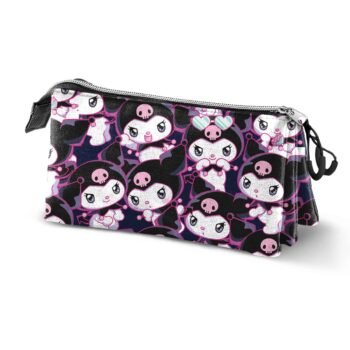 Hello Kitty Kuromi Rogue Estuche Portatodo Triple, Lila