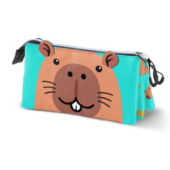 Oh My Pop Capy Estuche Portatodo Triple, Verde
