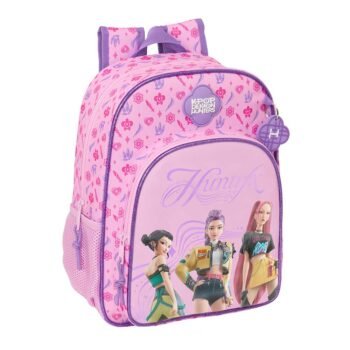 K-Pop Demon Hunters Mochila Infantil Preescolar K - Pop Adaptable a Rosa