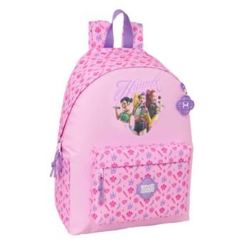 K-Pop Demon Hunters Mochila K - Pop para Portátil Doble Rosa