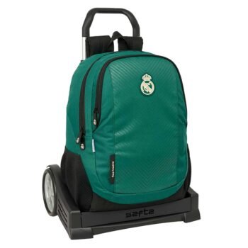 Real Madrid Mochila con Carro Doble Azul
